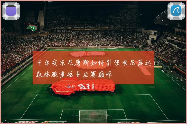 卡尔安东尼唐斯如何引领明尼苏达森林狼重返季后赛巅峰